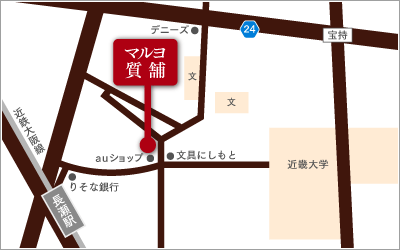 マルヨ質舗　地図